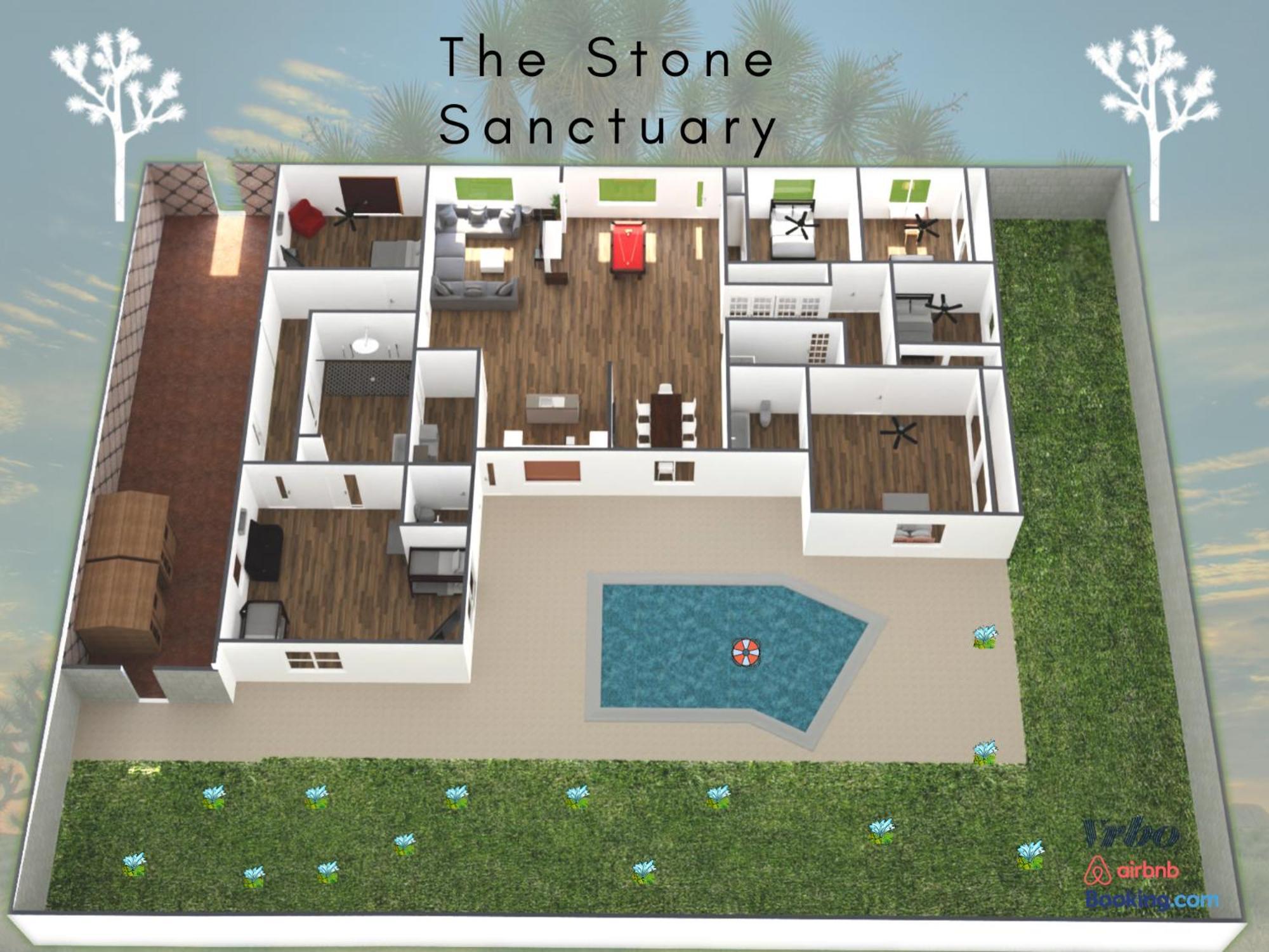Lux Private Home - Pool, Billiards, 8 Smart Tvs, Board Games, Cotton Bedding - The Stone Sanctuary At Mccullough Hills Trailhead Las Vegas Extérieur photo
